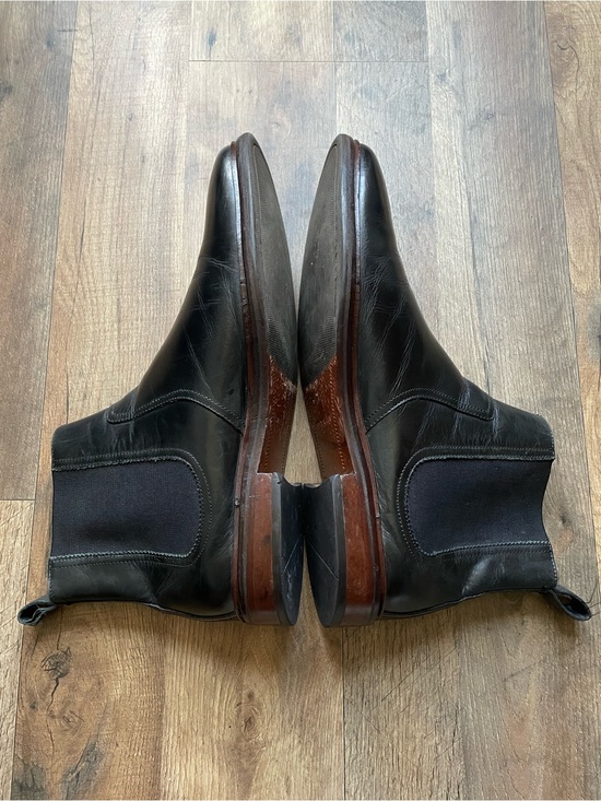 Cole Haan Men\'s Black Leather Chelsea Boots